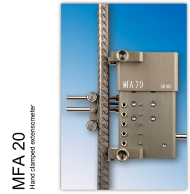 德国MF公司　　轴向引伸计MFA20 &nbsp;（棒材）　常温适用